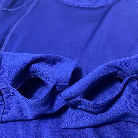 Athleta Plush Tech Hoodie 3.0 SAPPHIRE BLUE #721643 Size Medium Tall MT - Picture 7 of 14